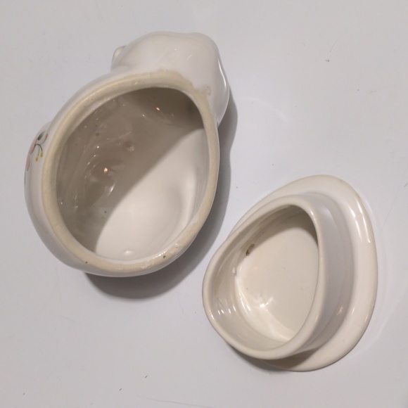 Vintage Porcelain White Kitty Cat Trinket Dish - Japan - Picture 11 of 11